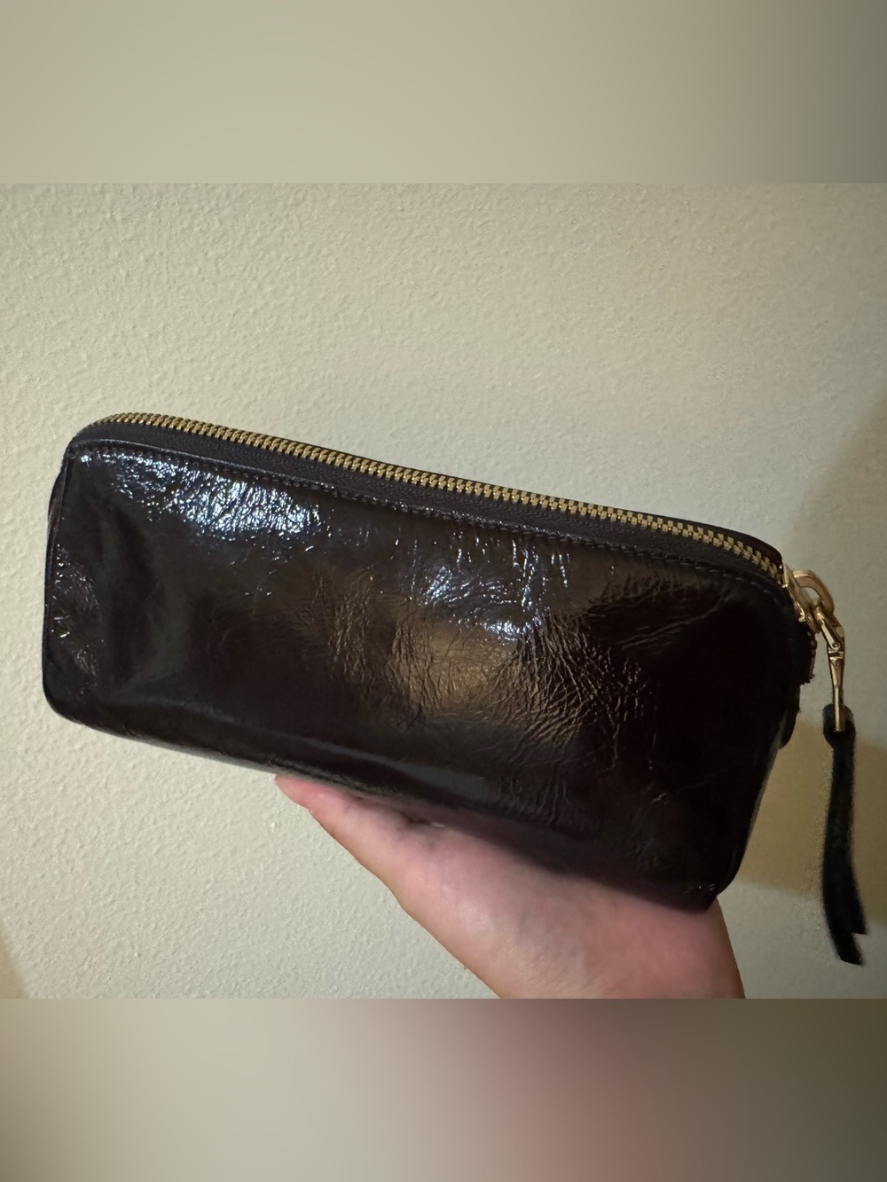 Madewell Black Cherry Leather Zip Pouch - Men